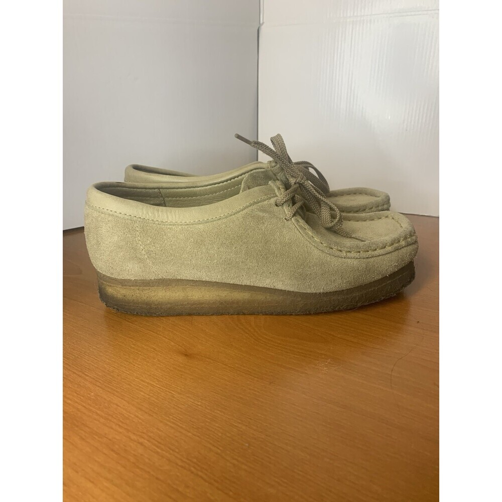 Clarks Originals Wallabee Light Tan Women's Leather Shoes Size 7M 35395